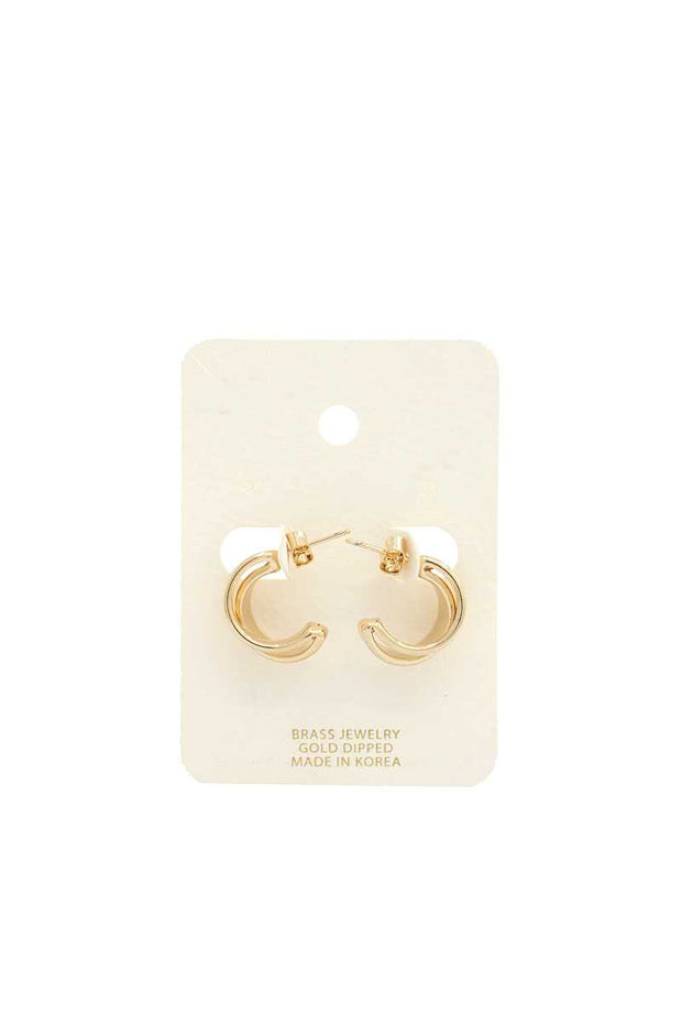 Double Mini Hoop Earring